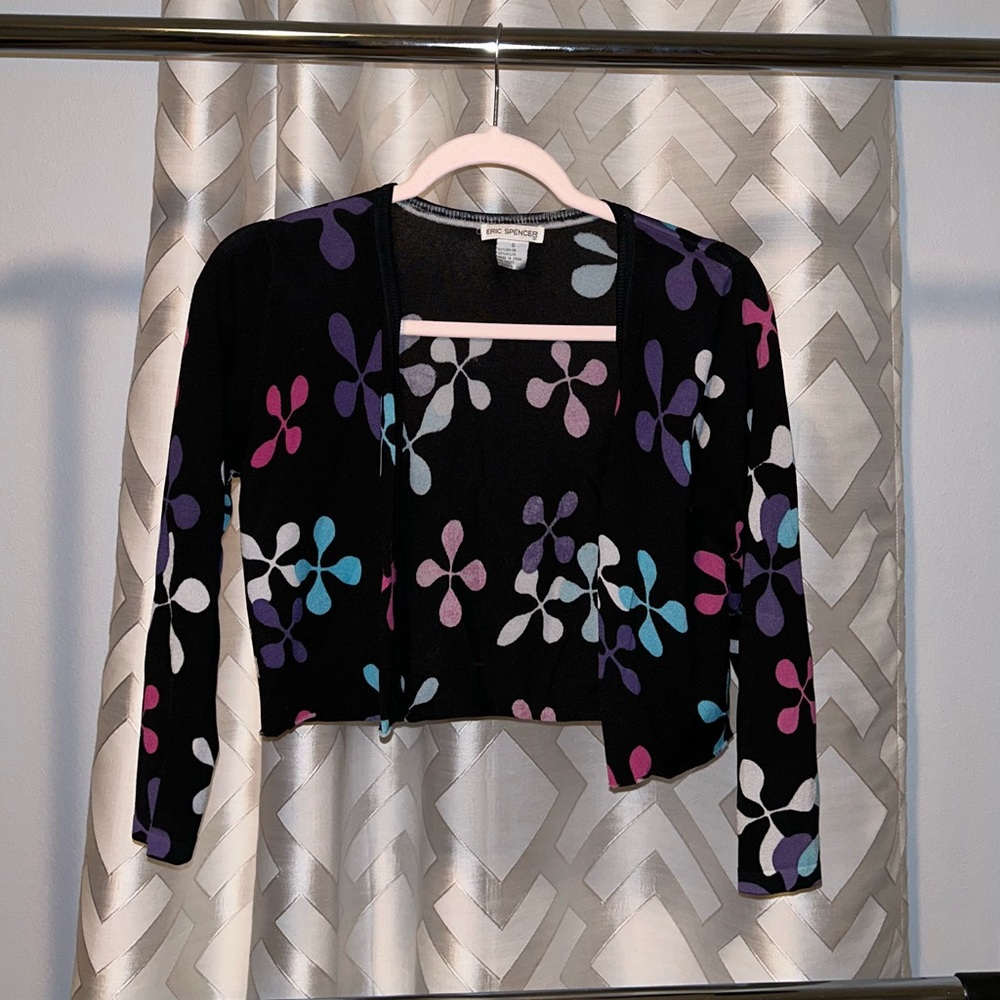 Vintage Groovy Cropped Long Sleeve